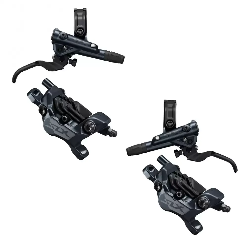SHIMANO  Coppia freni a disco SLX M7120 4 pistoni I-Spec EV *BUNDLE