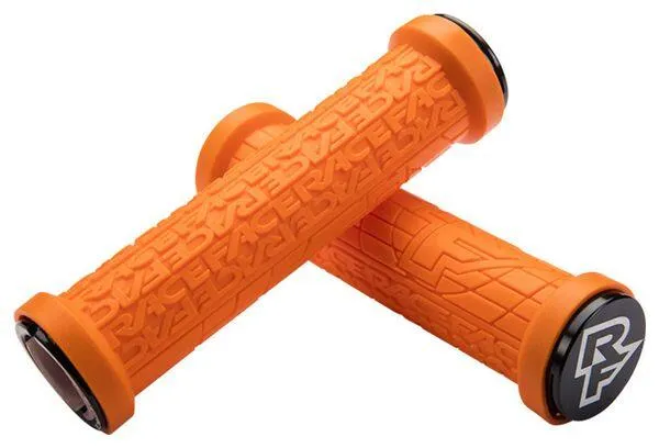 Manopole Race Face Grippler lock on 30mm Arancio