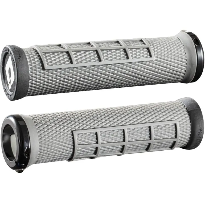 Manopole ODI Elite Flow Lock-On Grips - grey/black
